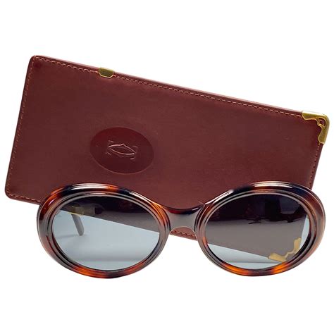 cartier gold eyeglasses|18k gold glasses frames men's.